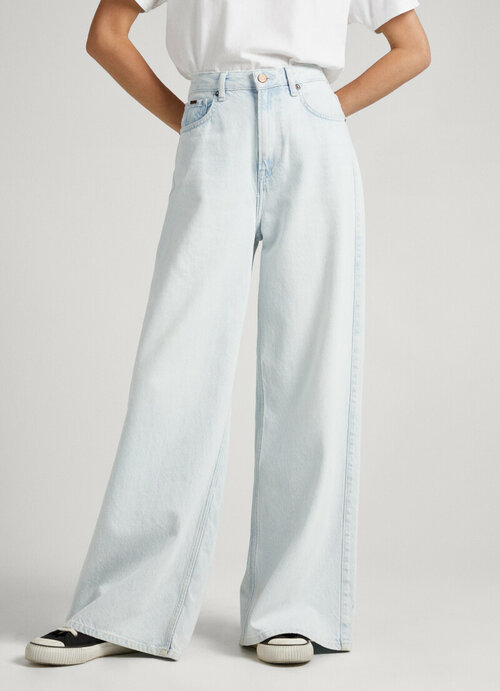 Джинсы широкие  Pepe Jeans, размер 31/32, белый