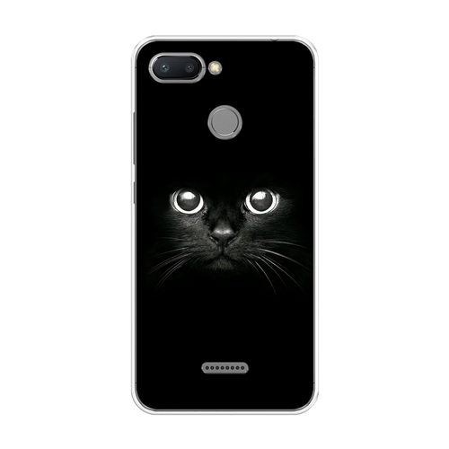 Силиконовый чехол на Xiaomi Redmi 6 / Сяоми Редми 6 Взгляд черной кошки силиконовый чехол взгляд черной кошки на xiaomi mi 6 сяоми ми 6