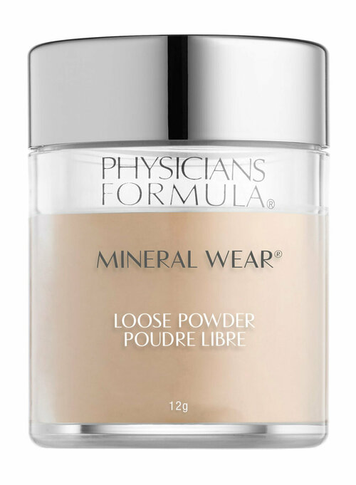 PHYSICIANS FORMULA Пудра рассыпчатая для лица Mineral Wear Loose Powder минеральная, 12 г, Прозрачный