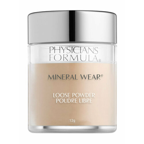 PHYSICIANS FORMULA Пудра рассыпчатая для лица Mineral Wear Loose Powder минеральная, 12 г, Прозрачный