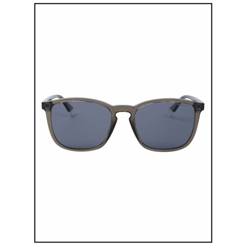 фото Солнцезащитные очки polaroid, прямоугольные, оправа: пластик, поляризационные, с защитой от уф, серый