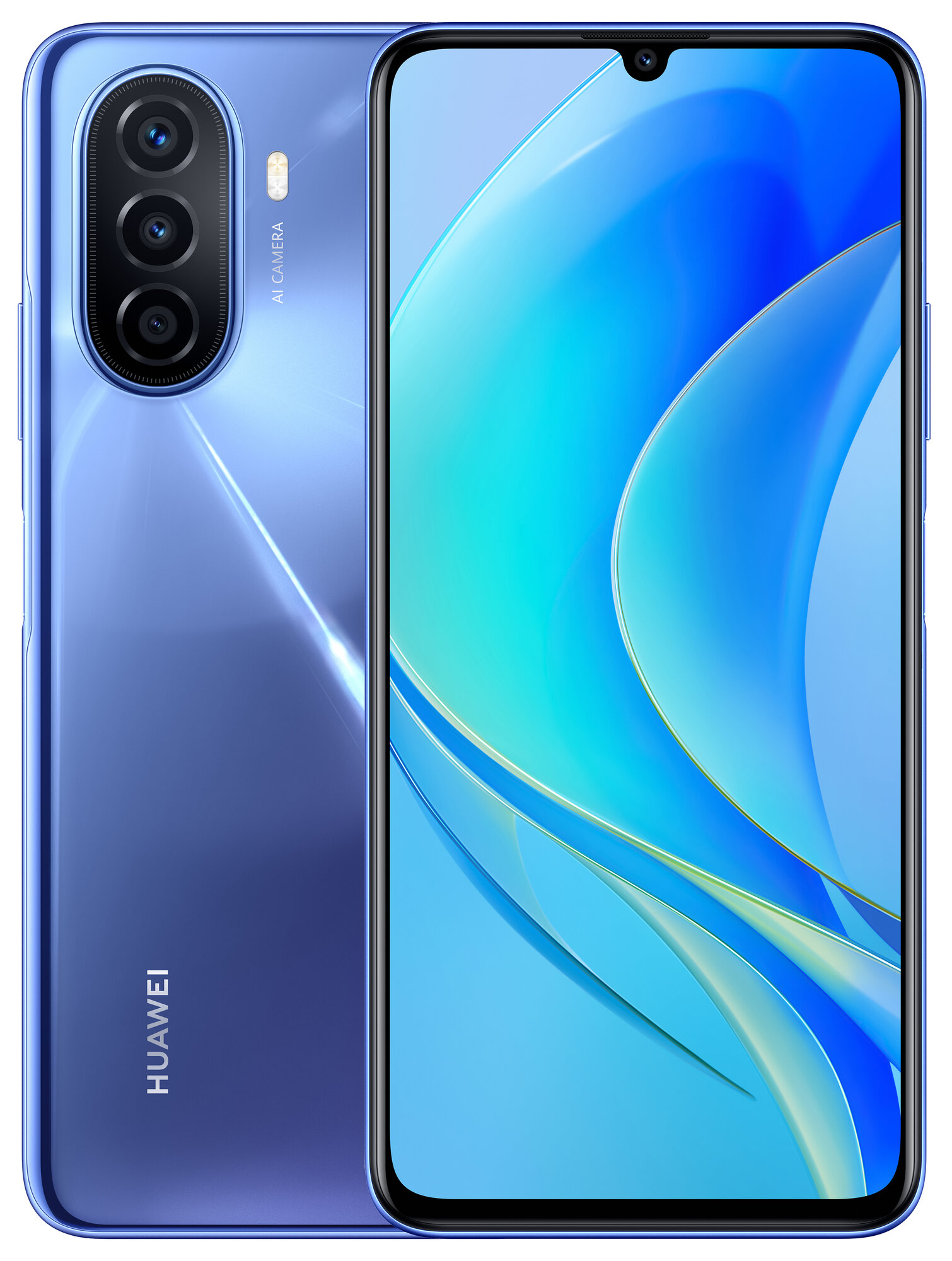 Смартфон HUAWEI Nova Y70 4/128 ГБ Global, Dual nano SIM, голубой кристалл