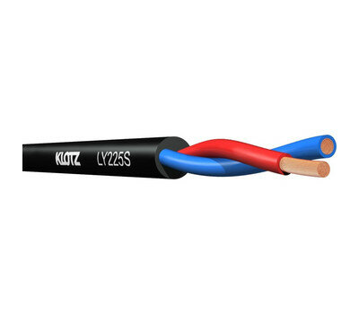 KLOTZ LY225S (LY225TSW) Спикерный кабель 2х2,5, цвет черный, двойная изоляция, катушка 100 м