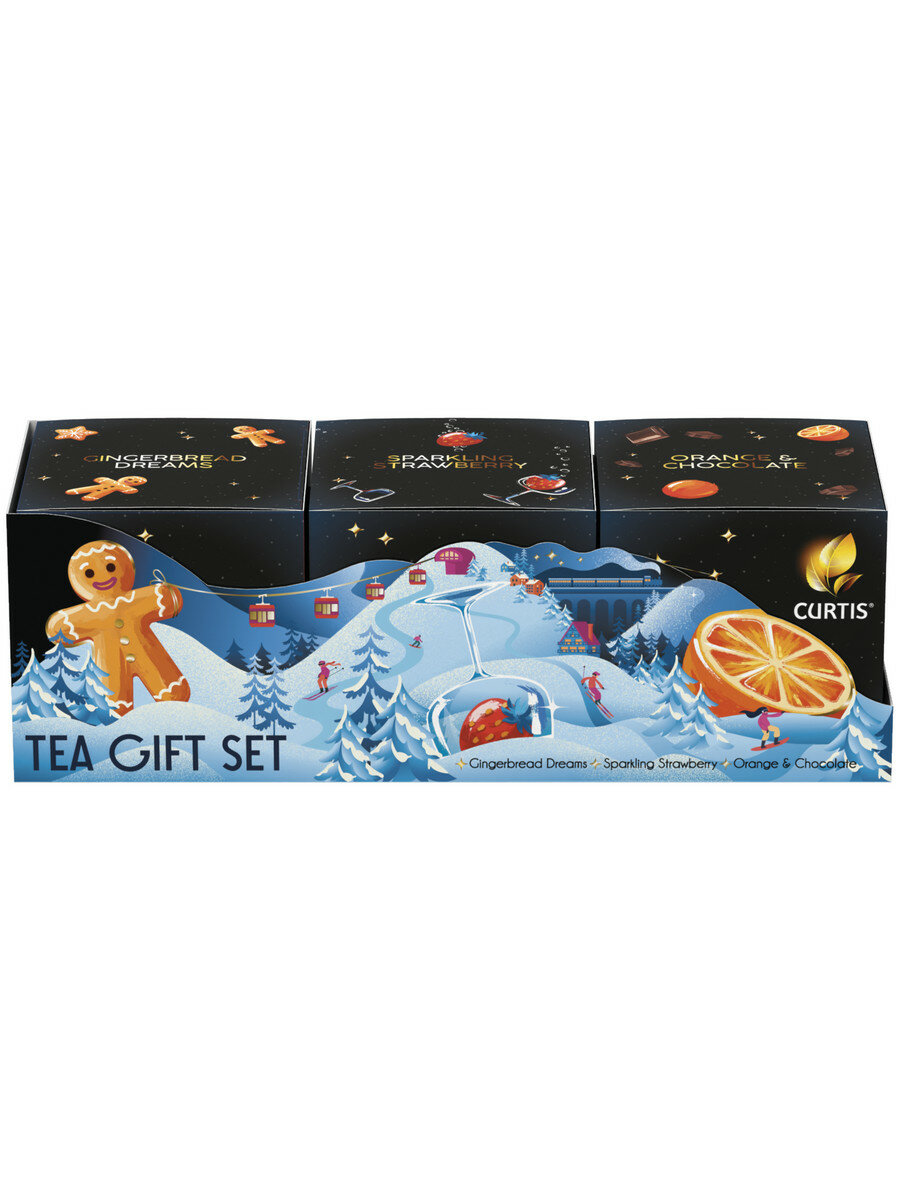 Набор чая в пирамидках CURTIS "Tea Gift Set" 36 пирамидок, чай ассорти 3 вкуса / подарочная упаковка - фотография № 3