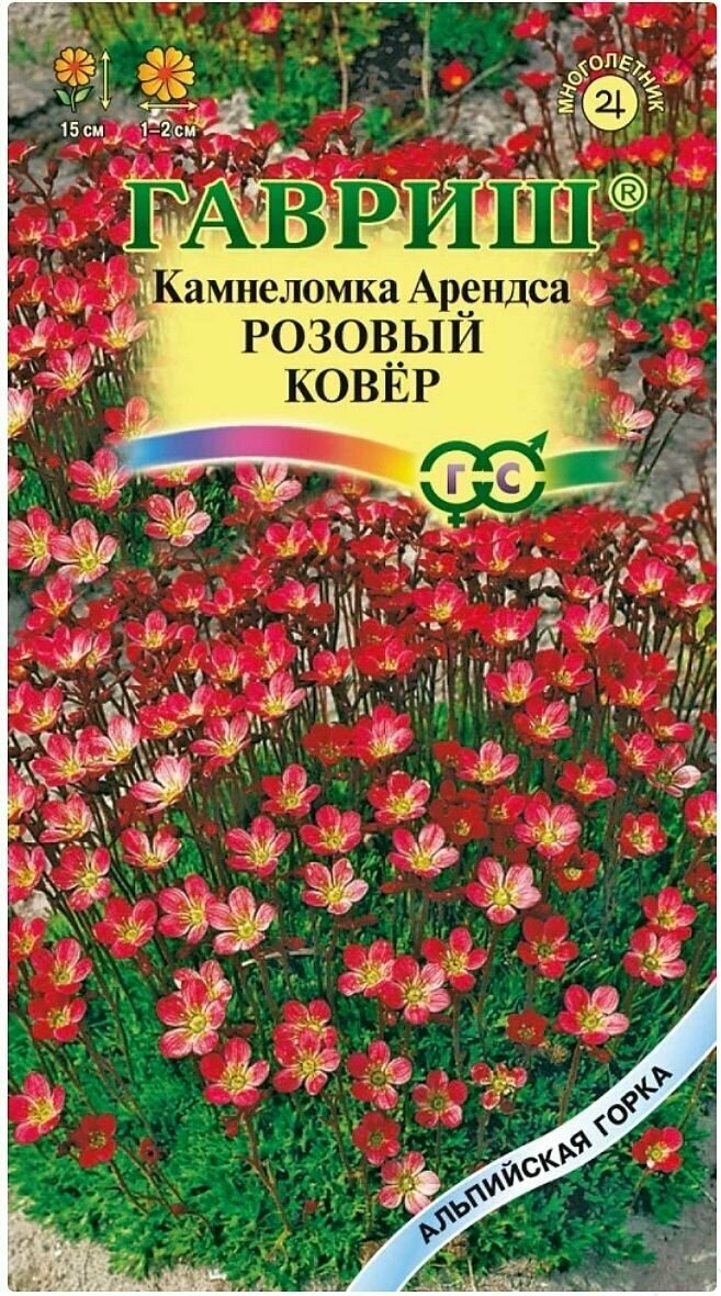 Камнеломка Арендса Розовый ковер 1 пакет семена 001 гр Гавриш