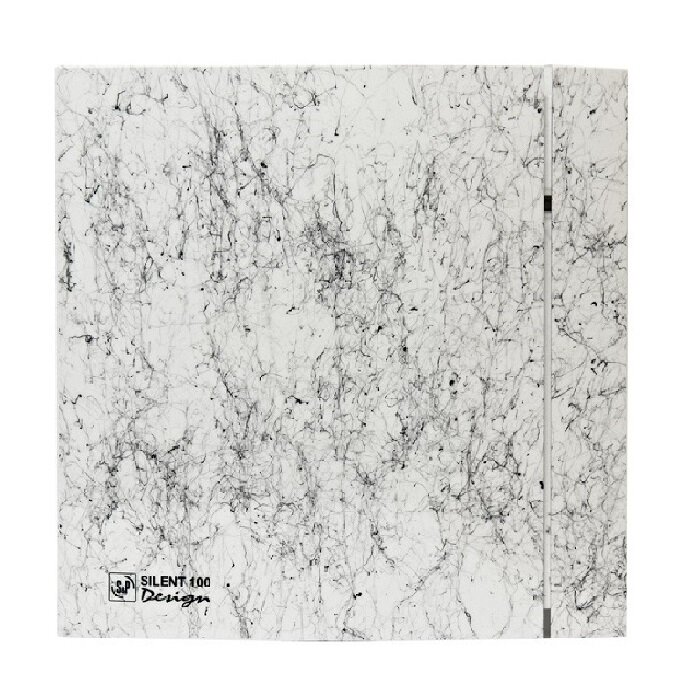 Вентилятор вытяжной Soler & Palau SILENT-100 CZ MARBLE DESIGN 4C, marble white 8 Вт