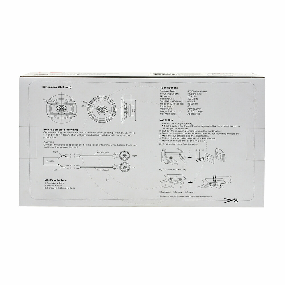 Автомобильные колонки Nakamichi NAK-NSE-1617 - фотография № 6