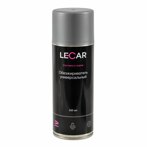 Обезжириватель LECAR универсальный 520 мл LECAR000011412 средство hi black для чистки оргтехники и пластиковых поверхностей аэрозоль 520 мл