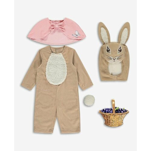 фото Карнавальный костюм кролика питера dress up peter rabbit для детей 3-4 года (бежевый) нет бренда