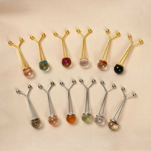 фото Зажим для платка, пластик, мультиколор китай