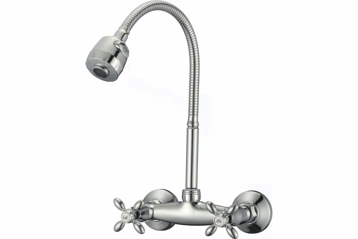 фото Смеситель для кухни настенный D-lin D142808-T, хром