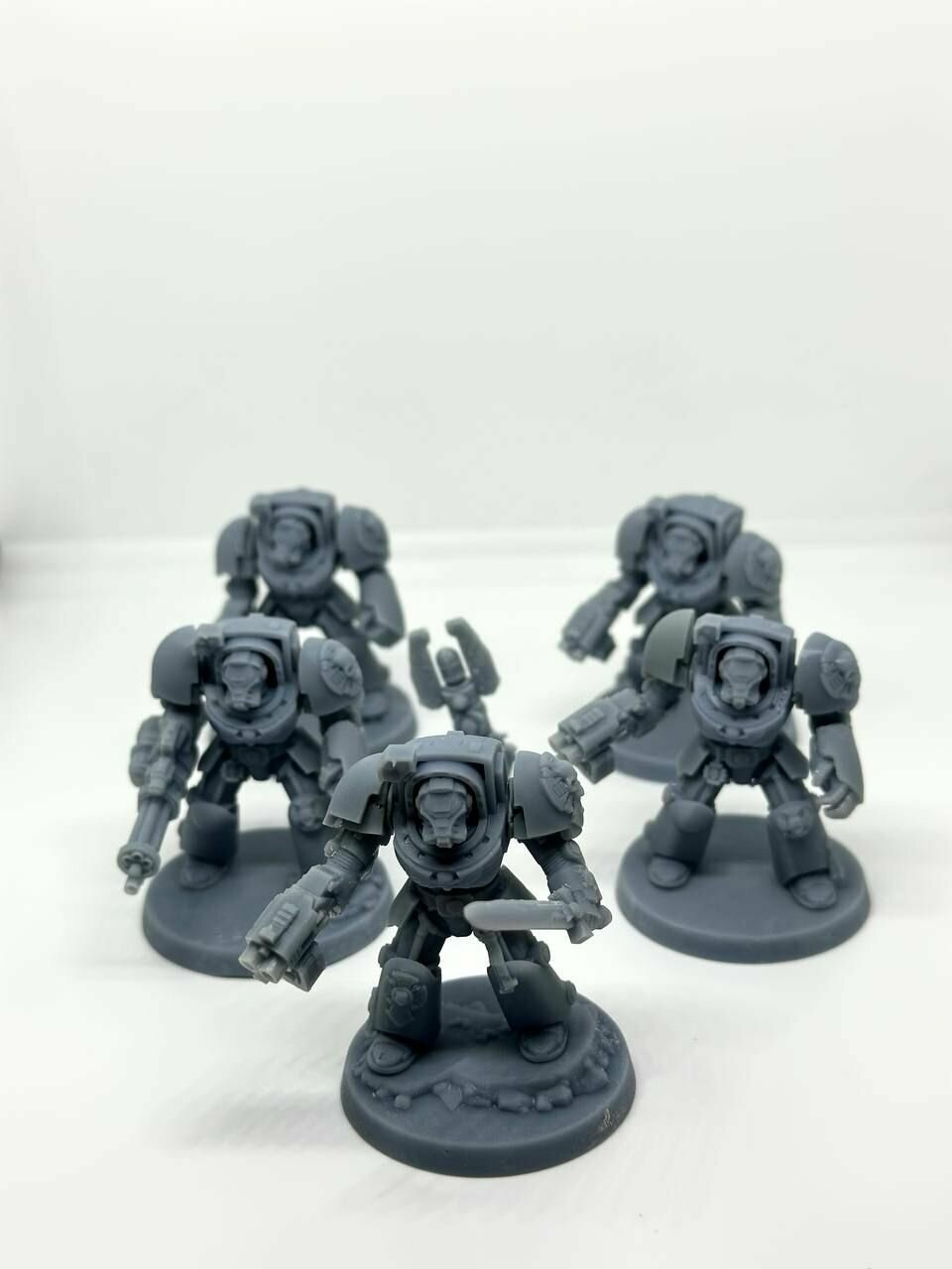 Набор миниатюр "Space Marine Terminator Squad" Warhammer 40k SpaceMarine, НРИ. 5 штук.