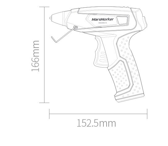 Клеевой пистолет MarsWorker Hot Melt Glue Gun (MSGG3601-01) - фотография № 3