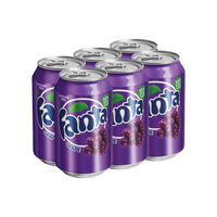 Газированный напиток Fanta Grape, США, 0.355 л, металлическая банка, 6 шт.