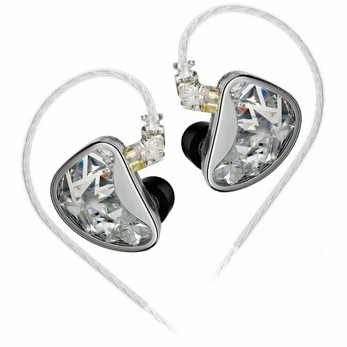 Наушники KZ Acoustics AS24 no switches без микрофона серебристый 16990₽