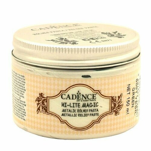 Рельефная паста Cadence Hi-lite Magic Metallic Relief Paste. Green-6801