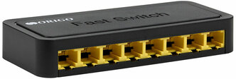 ORIGO коммутатор неуправляемый, количество портов 8x100 Мбит/с (OS1108/A1A), черный