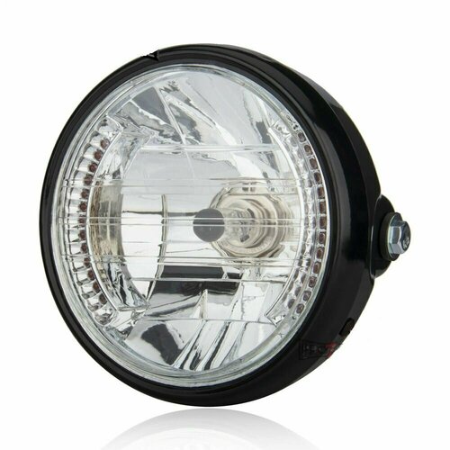 Фара универсальная черная 170 мм