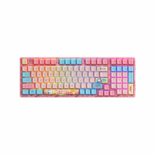 Игровая механическая клавиатура AKKO 3098B 137 key avocado milk keycaps pbt sublimation xda highly mechanical keyboard keycaps japanese and english full round keycaps 61