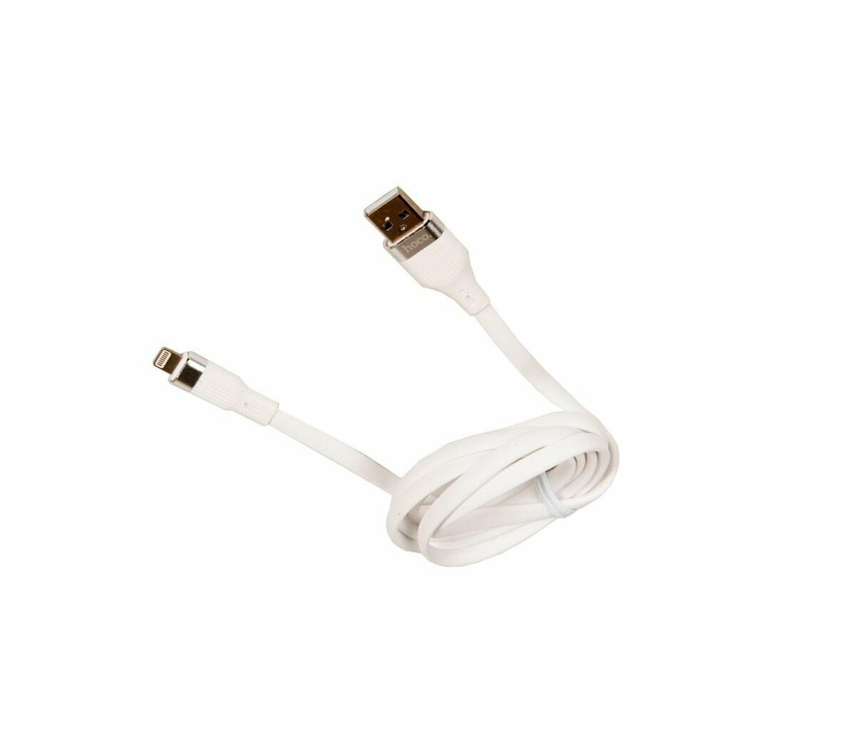 Cable / Кабель USB HOCO U72 Forest Silicone для Lightning, 2.4 A, длина 1.2 м, белый