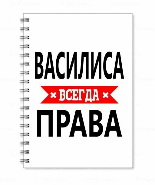 Тетрадь MIGOM принт А5 Василиса всегда права