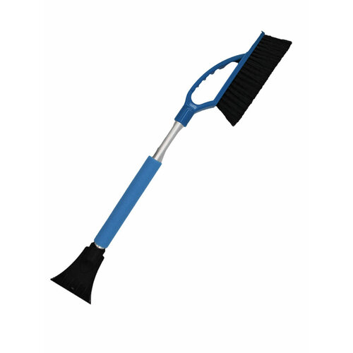 Щетка автомобильная для снега большая c алюминиевой ручкой скребком 68 см Россия