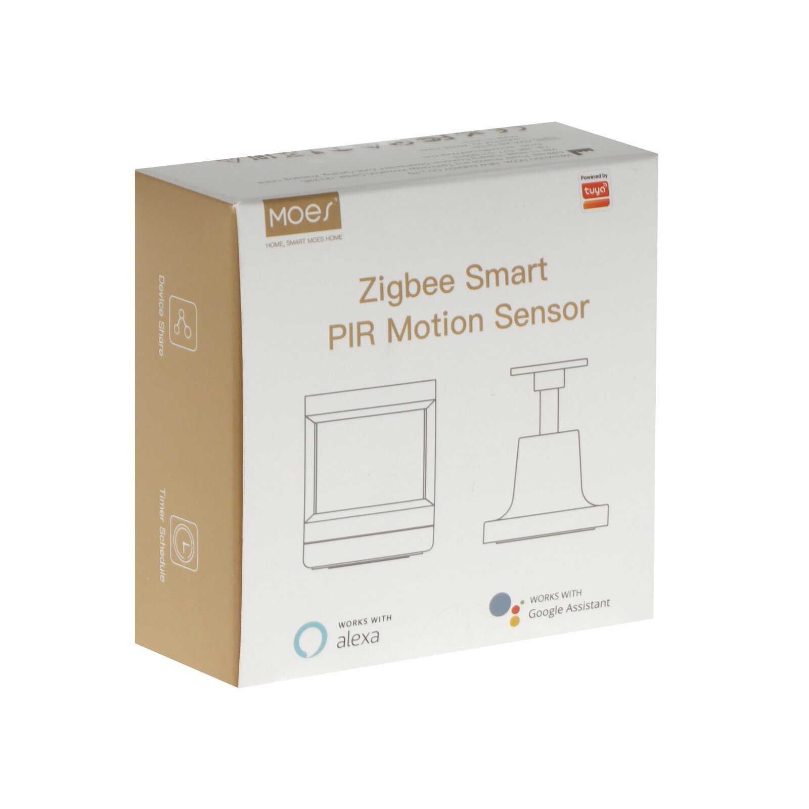 Датчик движения MOES Zigbee Smart PIR Mothion Sensor ZB-IS, CR2450, 7м - фото №9