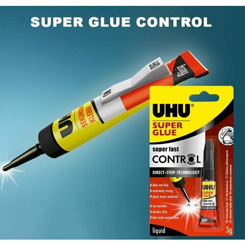 9822 mannol super glue gel 3 гр гелевый суперклей Клей универсальный Super Glue Control, суперклей UHU 3 мл