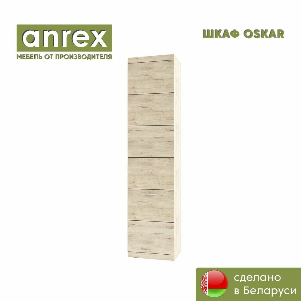 Шкаф 1DG OSKAR (Дуб санремо) Anrex 2173/451/576