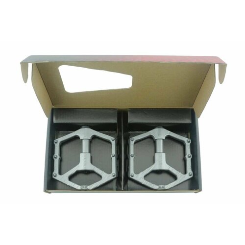 фото Педали алюминиевые, подш. скольжения, 9/16 al-99 grey techteam