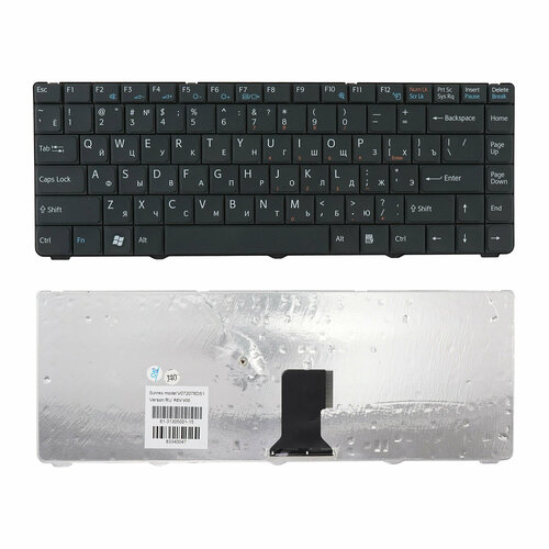клавиатура для ноутбука sony vaio vgn nr21 черная Клавиатура для ноутбука Sony Vaio VGN-NR21 черная
