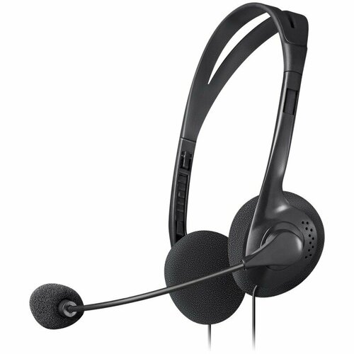 Наушники с микрофоном Defender Aura 102 с регулятором громкости18м черный 49500₽