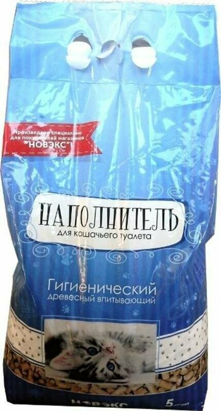 Наполнитель для кошачьего туалета Новэкс Древесный  5л