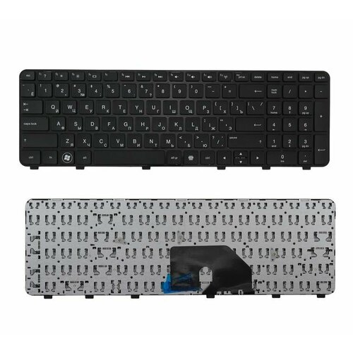 634139-251 Клавиатура для ноутбука HP Pavilion dv6-6000, черная с рамкой, гор. Enter