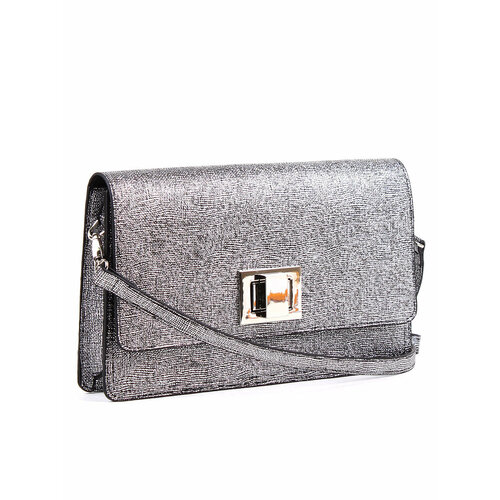 фото Сумка клатч медведково, серебряный
