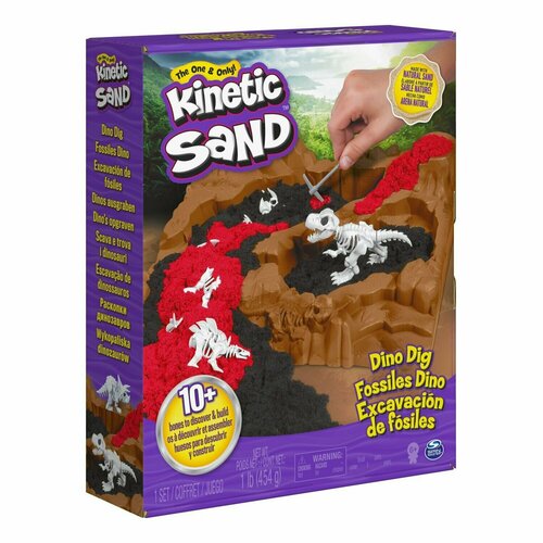 Набор для лепки Kinetic Sand Найди Динозавра 6055874