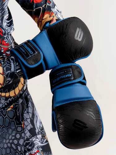 Изображение товара Перчатки MMA Wings для ММА и Единоборств (M / черный / синий / M / синий / Синий / Мужской / Взрослая / M)