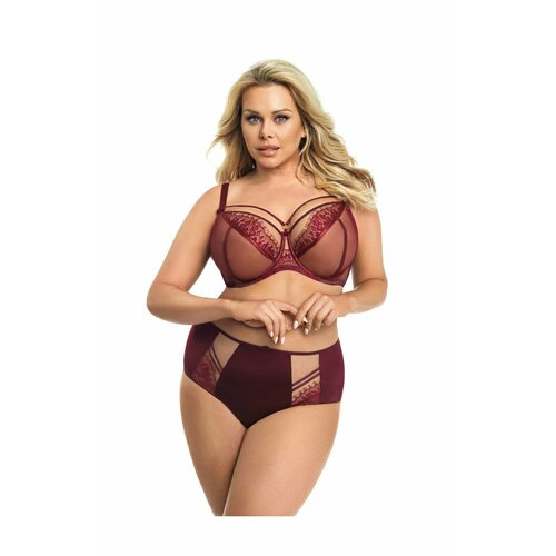 Бюстгальтер  Gorsenia, чашка мягкая, размер 90J, бордовый