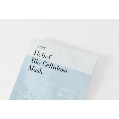 Маска ELMOLU на тканевой основе «Pore-Care» для ухода за порами, серии «Relief Bio Cellulose Mask»