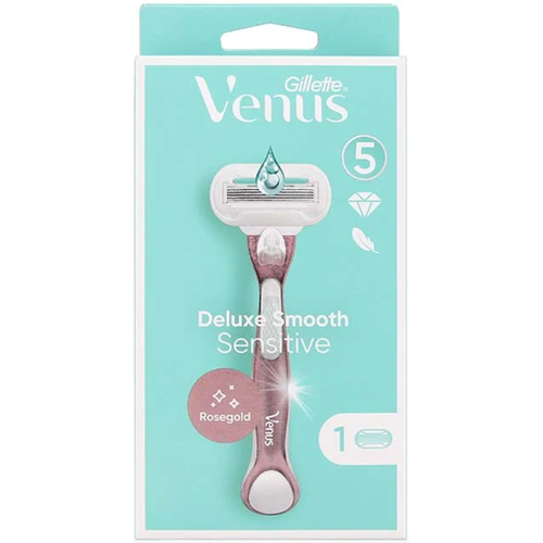 Venus бритвенный станок Deluxe Smooth Sensitive с 1 сменным лезвием venus бритвенный станок deluxe smooth sensitive с 1 сменным лезвием