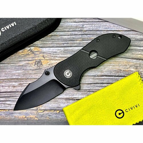 Нож складной Civivi C22018C-1 Gordo, Black D2 Blade, Black G10 Handle нож складной civivi c907a 3 elementum d2 blade frag patterned ivory g10 handle