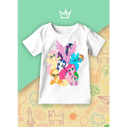 фото Футболка каждому своё, размер 134, белый