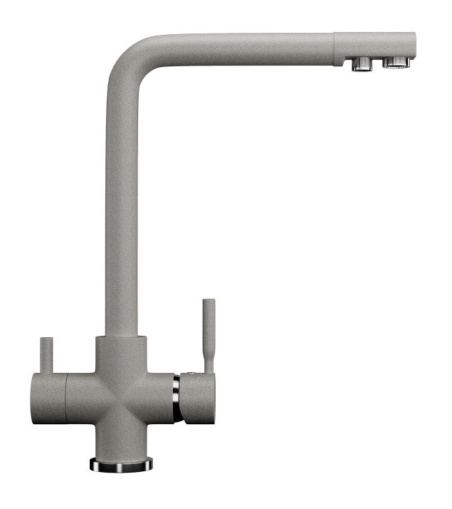 Смеситель для кухни Ulgran U-016, латунь, цвет Серый