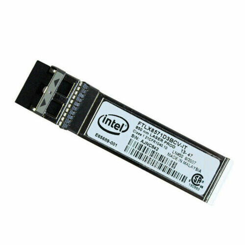 Трансивер INTEL (R) Ethernet SFP + SR OPTICS 1G/10G SFP + SR OPTIC E10GSFPSR FTLX8571D3BCV-IT