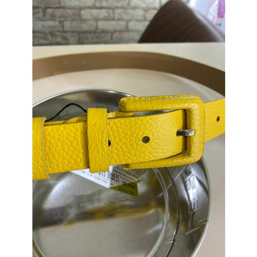 фото Ремень , размер 52, желтый нет бренда