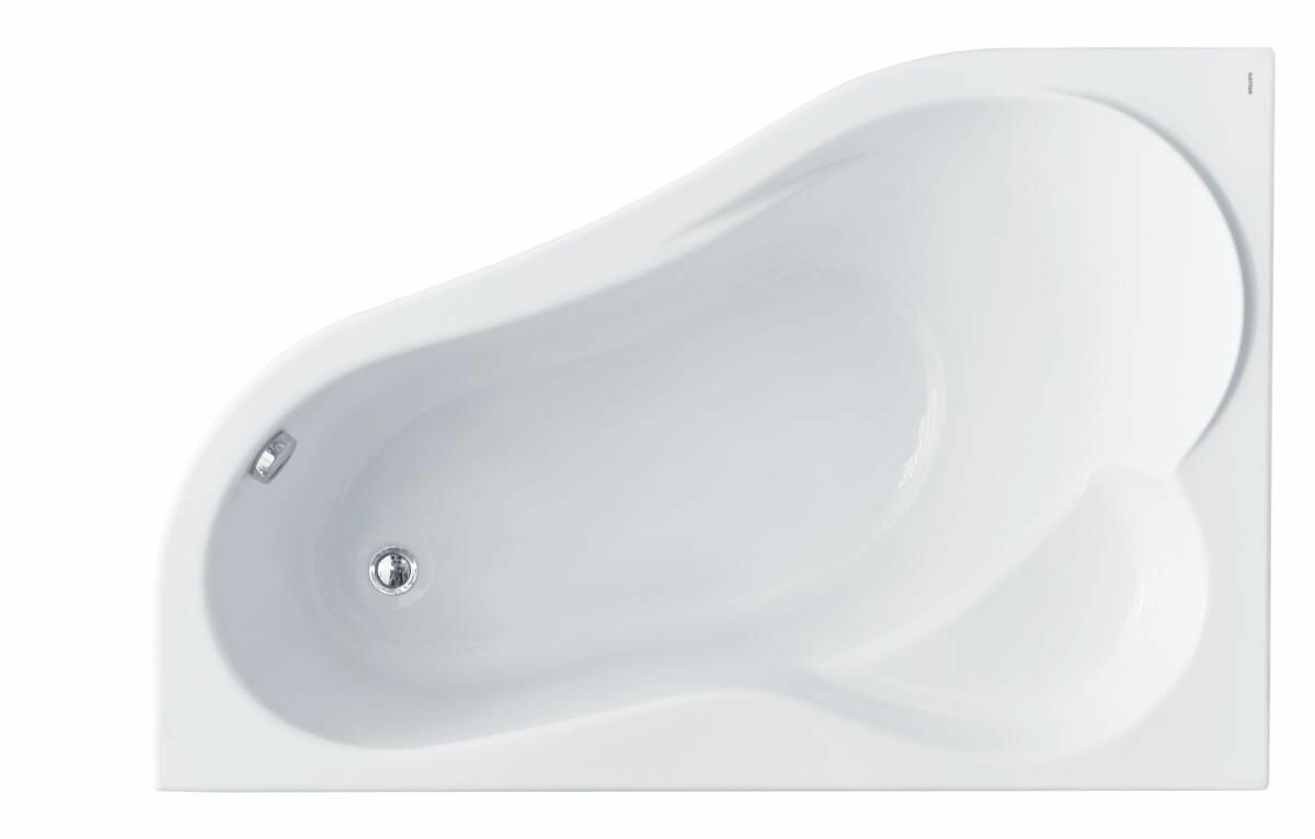 Ванна акриловая асимметричная Santek Ибица 150х100 1WH112034 / левосторонняя белая