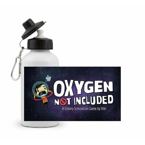 Спортивная бутылка OXYGEN NOT INCLUDED, оксиген НОТ инклюдед №6 кошелёк oxygen not included оксиген нот инклюдед 6