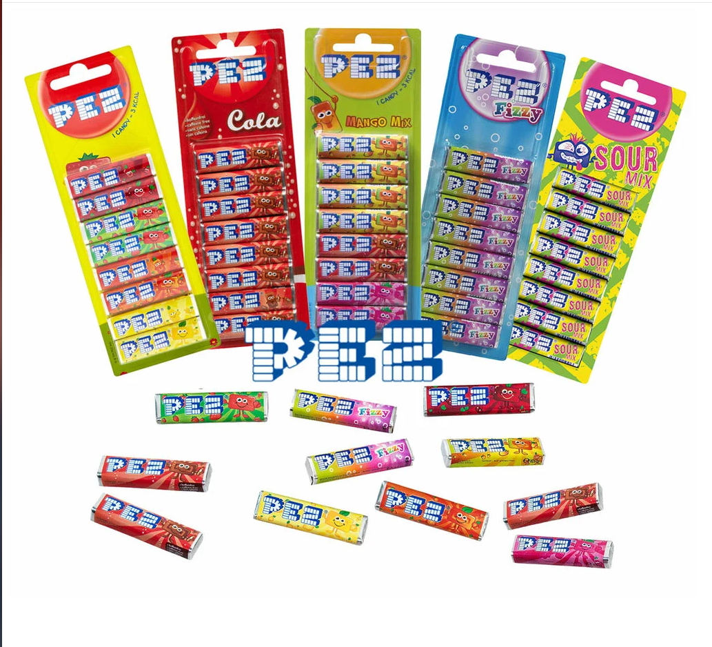 PEZ FIZZY конфеты с фруктовым вкусом, набор 68г - фотография № 3
