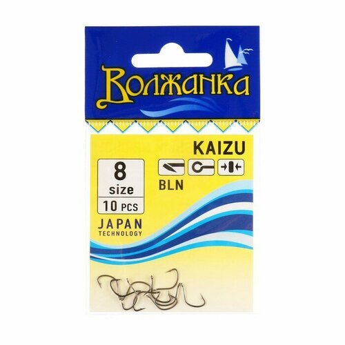 фото Крючки "волжанка" kaizu № 8, 10 шт volzhanka