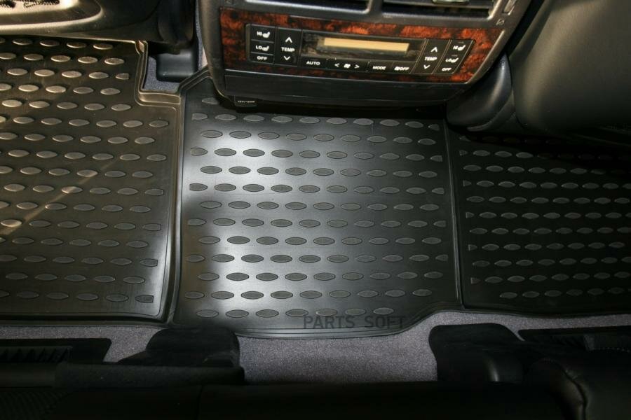 Коврики салона Element TOYOTA Land Cruiser 200 2012-2015 полиуретановые черные 4 шт. - фото №2